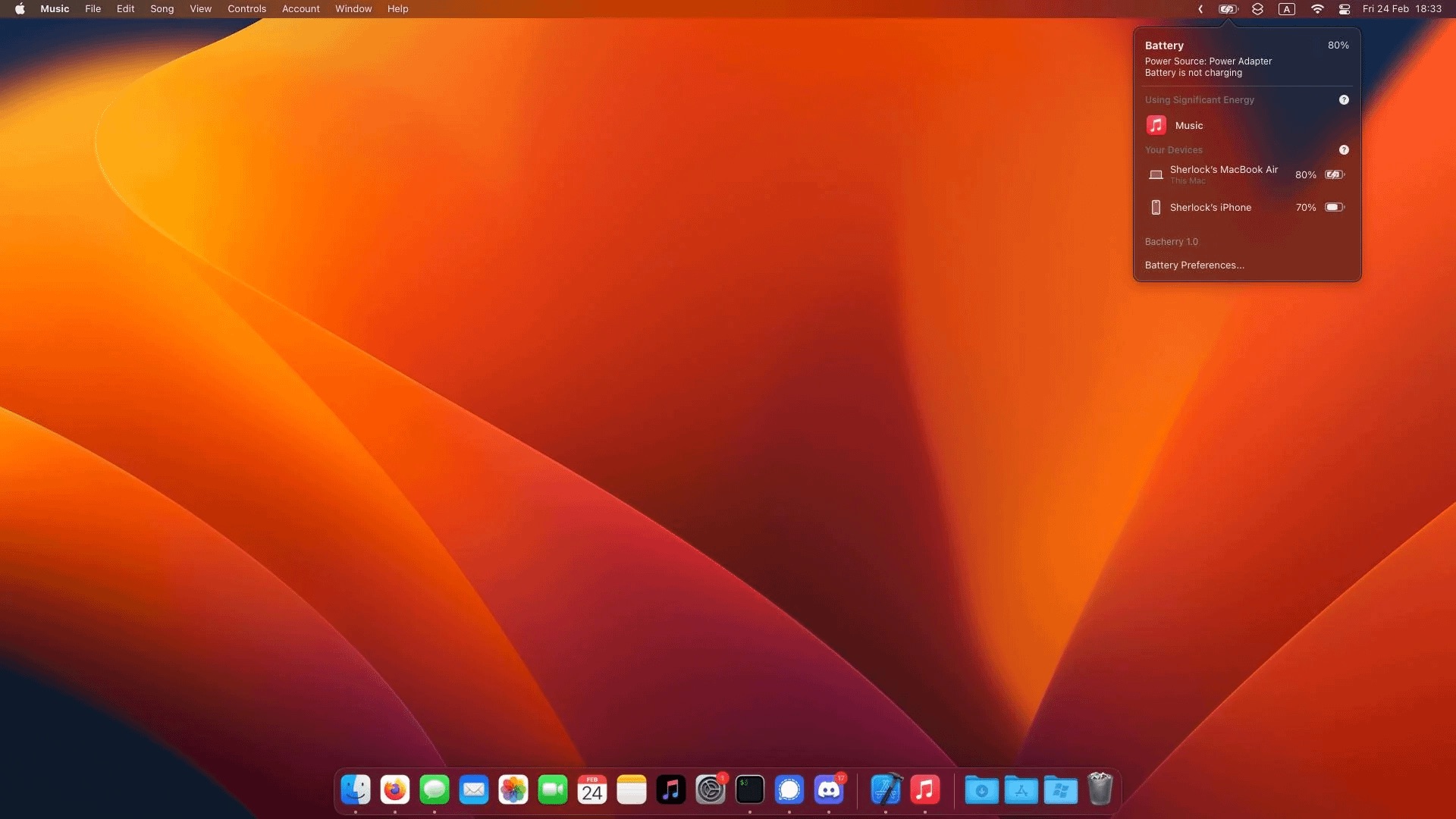 Screenshot of Bacherry