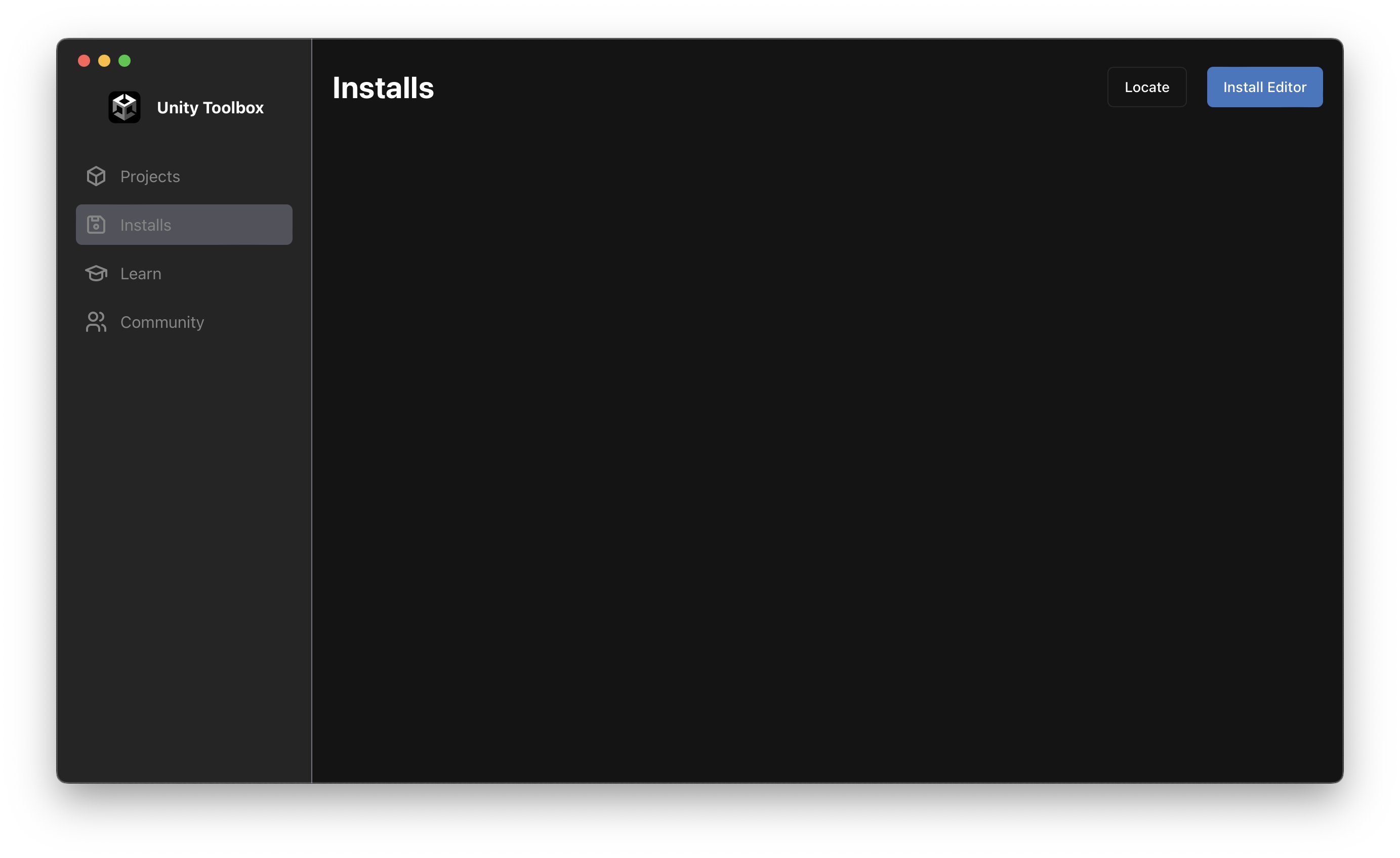 Screenshot of Unity Toolbox